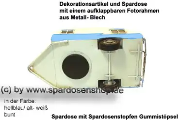 Nostalgie WohNostalgie Wohnwagen- Gepann hellblau unten